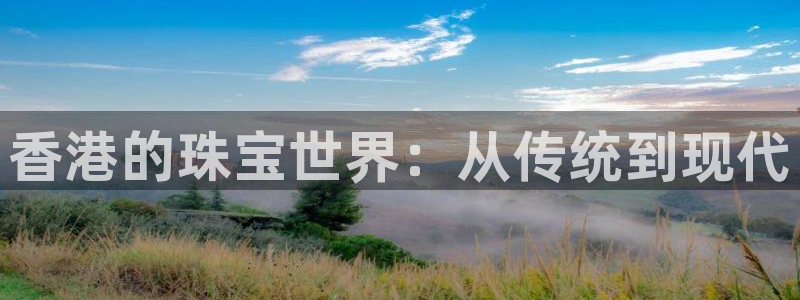 天宏 娱乐属于什么平台：香港的珠宝世界：从传统到现代